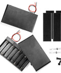 Tough As Nails Two Pack Eight AA Battery Holder Case With Reliable On And Off Switch Lid Delivers Straight Up 12 Volts For Diy Projects featuring black plastic and red lead wires.