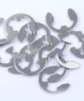 External Stainless Steel Retaining Ring Kit 400Pcs M1.5 To M15 E Shaped Snap Rings Set on a white background