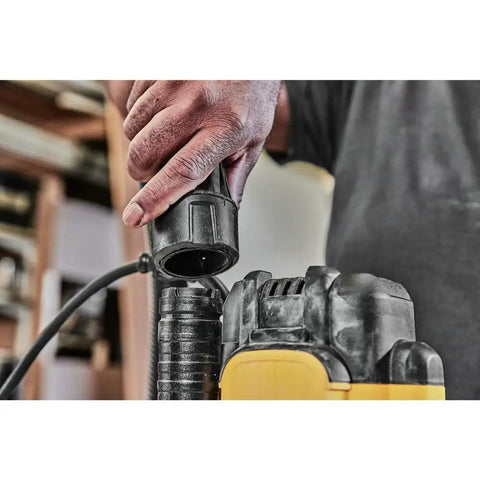 Robust 15 Amp Corded Plunge Router Equipped With Built In Led And Spindle Lock Delivers Badass Routing Power For Clean Edge Cleanup And Zero Hassle Micro Fine Height Adjustments, plugging in the cord.