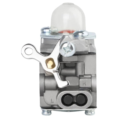 Front view of carburetor for Craftsman 25cc weed eater trimmer WS210 WS2200 WS2200 SE2200 2 cycle replacement part P210 P2100 pole saw