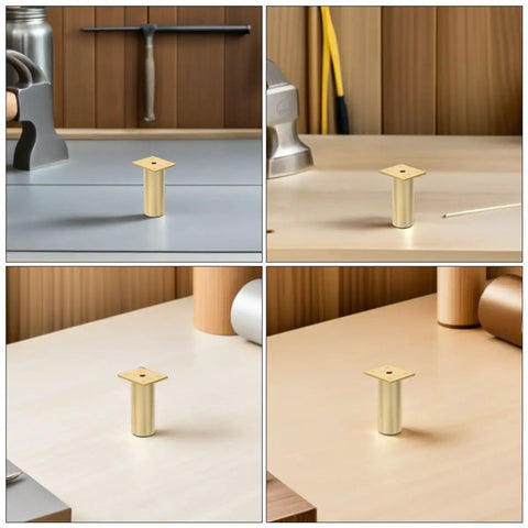 Adjustable Aluminum Furniture Legs With Rubber Base For Balance And Stability Dope Replacement Feet Pack Of 4