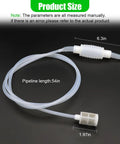 Silicone Siphon Pump And Flexible Transfer Hose Makes Quick Work Of Fluid Extraction Includes Built In Filter Clip 54in tube