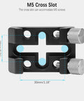 Flat Base Finder Scope Bracket Mount With Dovetail Base for Takahashi Telescopes, Synta Style Mount, M5 cross slot details