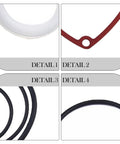 Heavy Duty Pneumatic Framing Nailer Maintenance Kit With O Ring Set Cylinder Seal And Rubber Gasket For Paslode 3250 F16 Air Tools detailed rubber seals and o-rings.