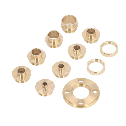 Top Tier Brass Router Template Guide Set With 11 Pcs Assortment for Woodworking Pros And Hobbyists Who Need Heavy Duty Bushing Fits For Perfectly Smooth Cuts Every Single Time, brass router guide bushings
