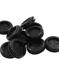 10 Pack 3/4 Inch Inner Diameter Rubber Grommets Black Double Sided Round Hole Plugs For Electrical Boxes, Cable Management And Automotive Wiring