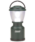 4D LED Camp Lantern with 54 Lumens Ultra Lightweight and Water Resistant Battery Powered Light, green housing, front view