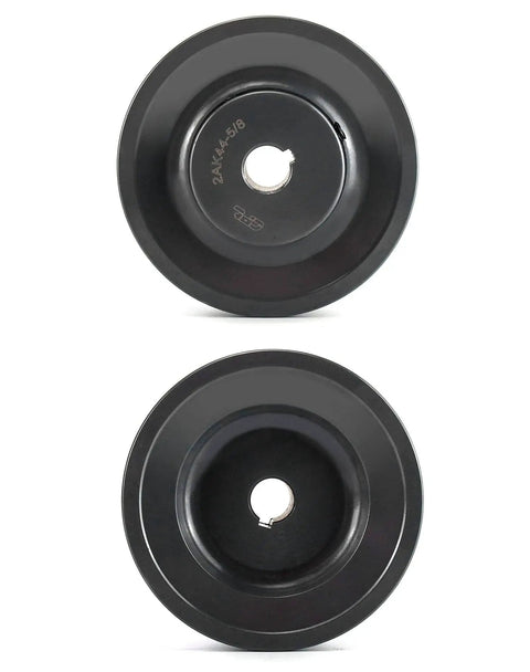 Double Groove Web Sheave 4.25 Inch Outer Diameter 5/8 Inch Bore For V Belt A 3L And 4L Belts Cast Iron Beefy Heavy Duty Pulley With Fixed Bore Industrial Grade Construction Model 2AK4458