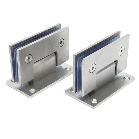 Heavy Duty Stainless Steel Door Hinges Set Of 2 Rock Solid 90 Degree Corner Brackets for Closet Cabinet and Bathroom