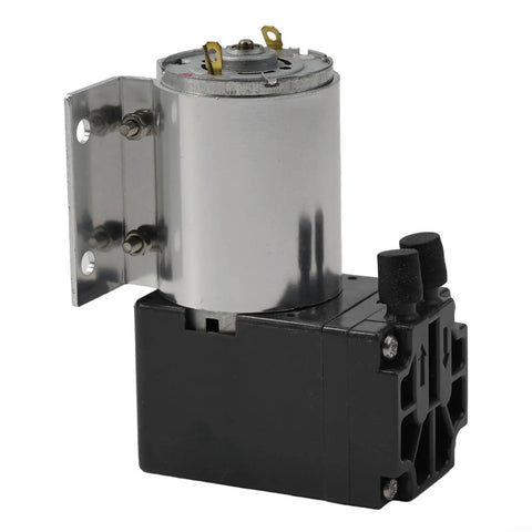 JurwheeR DC 12V Vacuum Pump With 5L Min Flow And Quiet Low Noise Design For Air Suction Needs Robust Engineering Plastic Body Perfect For Sampling Tasks And Efficient Fast Extraction In Durable Aluminum Build