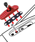 Exploded view of Mossberg Shotgun Safety Replacement with Billet Aluminum Ball and Steel Plate for 12/20 Gauge Models 88 500 590.