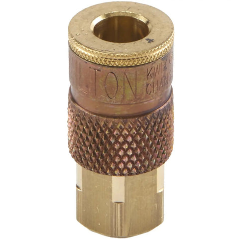 One Quarter Inch FNPT Female T Style Air Compressor Quick Connect Fitting Coupler Blue Pack Of Ten Go To Kwik Change Interchangeable With Most Manufacturers For Easy Durable Pro Grade Performance