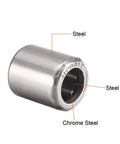 Needle Roller Bearings 6mm Bore 10mm OD 12mm Width Chrome Steel Needles Steel Cage One Way Clutch Bearing 10 Pack close-up view