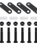 Trailer Shackle Kit For Double Eye Springs, Tandem Axle Handcuff And Spring Hanger Kit, black ox bolts, nuts, bushings.