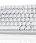Heavy Hitter 75 Percent Wireless Mechanical Keyboard With A Dope Gasket Mount And Sleek Pure White Shell showing key layout and design.