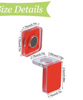 Set Of Four L Shaped Magnetic Cabinet Door Catches Self Adhesive Acrylic Door Closure No Drill Easy Install with size details