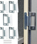 Built To Last Steel Cranked Flush Hinge For 15 To 19mm Cupboard Doors Zinc Plated Utility Hinge With Screws