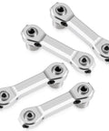 Beefed Up Alloy Sway Bar Links And Balls For LOSI DBXL 2.0 RC Truck Durable Aluminum Components For Smooth Handling Easy Install And Maximum Stability On Rugged Tracks, silver alloy sway bar links set