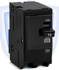 15 Amp Two Pole Circuit Breaker Compatible With Sd Qo Load Centers And Nqod Panels Boasting 10ka Rating And 120 240 Volt Operation.