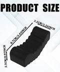 2 Pack Rubber Jack Stand Pads Anti Slip Slotted Floor Jack Pad Adapter with Cushion and Protection, shown with dimensions