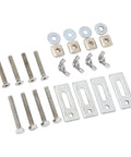 Grab These Epic Mini T Track Hold Down Clamps, A Sweet 4 Pack Packed With Durable Zinc Alloy For Your 3018 CNC Router Setup That Keeps Workholding Rock Solid And Easy As Pie During Any Crazy Engraving or Routing Project You Got Going: assorted screws, washers, and metal plates for clamping.