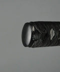 Combat Ready Ninja Wakizashi Sword With T1095 High Carbon Steel Full Tang Blade Hamon Bo Hi Chu Kissaki Very Sharp grip detail