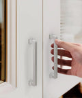 Hand opening cabinet with Brushed Nickel 7 Inch Cabinet Handles 10 Pack Modern Kitchen Cabinet Pulls For Drawers And Cupboards