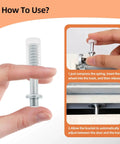 8-Piece Bi-Fold Door Hardware Kit With Top Roller Guide And Top Pivot For Spring Loaded Bifold Doors installation steps