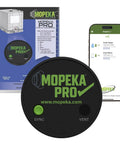 Pro Check Universal Sensor Bluetooth Ultrasonic Tank Level Sensor for Aluminum Plastic and Poly Tanks up to 250 Gallons with package and app view