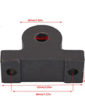 Right Hand Lead Screw Holder Bracket For Mini Lathe Built Tough Rust Proof Metal Mounting Rack, 34mm high, 52mm wide.
