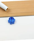 Blue Alloy Valve Handwheel Knob with 6mm hole for outdoor faucet spigot handle replacement and exterior spigot valve stem actuator