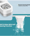Bidet Attachment For Toilet With Dual Nozzles Frontal And Rear Wash Non Electric Fresh Water Seat Attachment Self Cleaning Nozzles