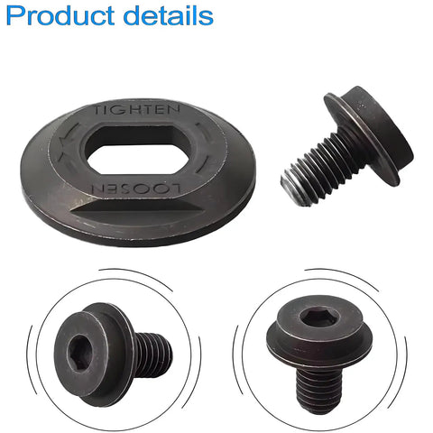 Heavy Duty Circular Saw Outer Flange Clamp And Bolt Replacement Kit for a wide range of models, metal detail view.