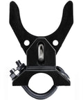 Close-up of Pool Gate Latch for Chain Link Fences Kid Safe Push Style Lock for One And Five Eighths Inch Gate Frames And Two And Three Eighths Inch Posts Durable One Latch Easy Install Weatherproof Outdoor Gate Hardware