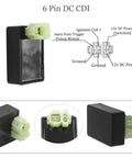 Dual Plug 6 Pin DC CDI Box for GY6 Scooters and Mopeds 50cc to 250cc easy install plug and play replacement with wiring diagram