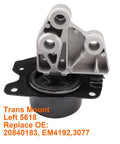 Set Of 4 Heavy Duty Engine Motor And Transmission Mounts For 2010 To 2017 Captiva Equinox Terrain 2.4L Direct Replacement
