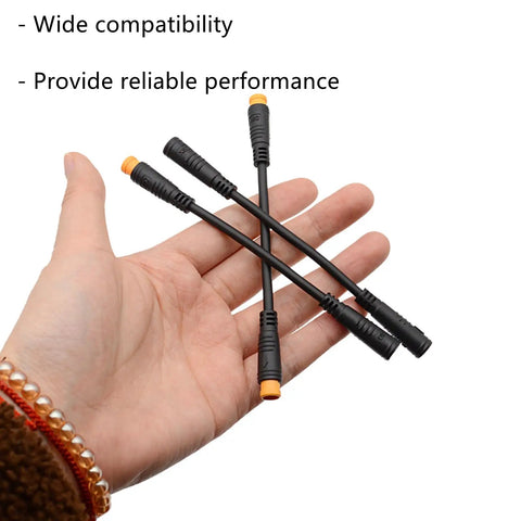 Three Pin E Bike Throttle Connectors For Thumb Throttle Cable Waterproof Sensor Cable Kit Compatible With Motor Controllers Female To Female And Male To Male Options Durable Easy Install High Quality Wiring