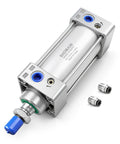 Pneumatic Air Cylinder SC 50x75 Pro Grade Double Acting With 1 Quarter Inch Port 1.96 Inch Bore 2.95 Inch Stroke with push in fittings