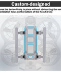 Top view of DJI Neo 2 Propeller Guard and Foldable Landing Gear Combo for Safer Flights, showcasing custom design installation.