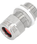 Heavy Duty 304 Stainless Steel Cable Gland G1/2 IP66 Waterproof Armored Connector With Extended Thread IP68 Strain Relief Grommet