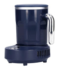 Smart Heated Coffee Mug With Portable Temperature Control Cup And Electric Warmer for warming drinks, sleek navy design.