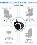 Five Piece Replacement Office Chair Wheels Set, Universal Casters For Study Chairs, visible on various chair types