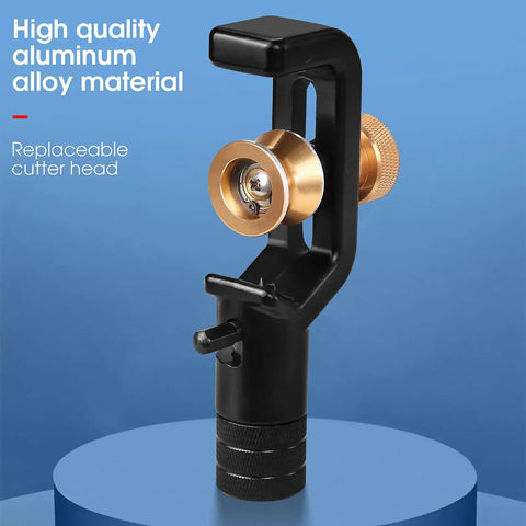 Pro Grade Dual Mode Fiber Optic Cable Stripper Knife With Vertical And Horizontal Use, replaceable cutter head image.