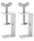 Two Pack 304 Stainless Steel C Clamps 75mm Mini Tiger Clamp U Clips With Press Screw For Woodworking Welding Mounting Built Tough And Rust Resistant Silver, pair