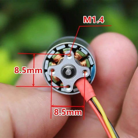 Close-up view of Four Pack 1104 Brushless Motors 4300KV For 1S To 3S RC Drones FPV Racing Quadcopters Micro Tiny Whoop Upgrade