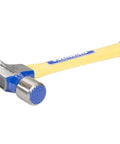 Fiberglass Handle Framer Hammer 20 Oz Extra Heavy For Framing And Demo With Rust Resistant Powder Coat And Triple Wedged White Hickory Handle Made In USA FS999ML VN10538, side view.