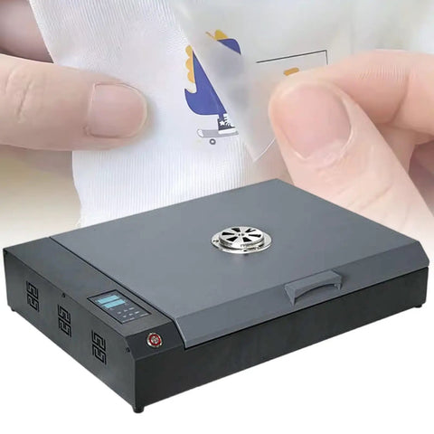 Pro Grade Heavy Duty Dual Heating DTF Film Oven For Printing Shops With A3 Digital Display Aluminum Body T Shirt Printing Thermal Transfer Machine 930W Even Heating Fast PET Film Baking And Precise 999 Second Timing