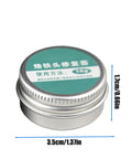 Pro Grade Soldering Iron Tip Cleaner Block For Metal Tips Flux Activator with dimensions in cm/inches