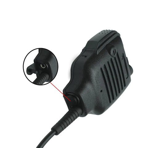 Rugged Shoulder Lapel Microphone For Kenwood Nexedge Walkie Talkie Radios TK 2180 NX 5200 clip-on mic with PTT