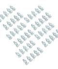 50 Pack Anti Slip Tire Thread Studs For Heavy Duty Traction On Loader Skid Steer Forklift Tractor Motorcycle And Off Road Vehicles Tungsten Steel Snow Screws With Aluminum Base Delivering Enhanced Grip And All Weather Safety arranged on white background